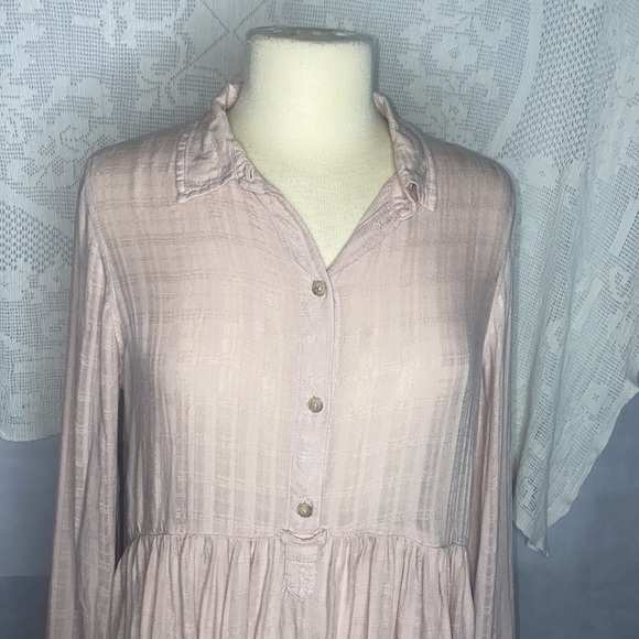 American eagle Dusty Rose L/S peplum szM - Picture 2 of 5